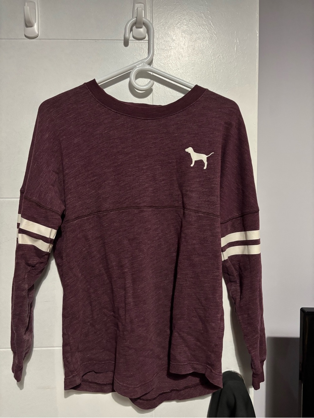 Victoria's Secret PINK Maroon Crewneck Sweatshirt
